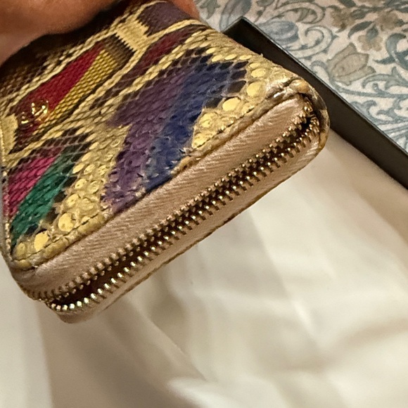 Gucci multicolor python wallet - Picture 4 of 14